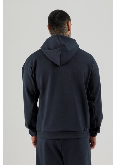 Airlife Clubby Ir Zone Tam Boy Fermuarlı Erkek Kapüşonlu Sweatshirt Lacivert