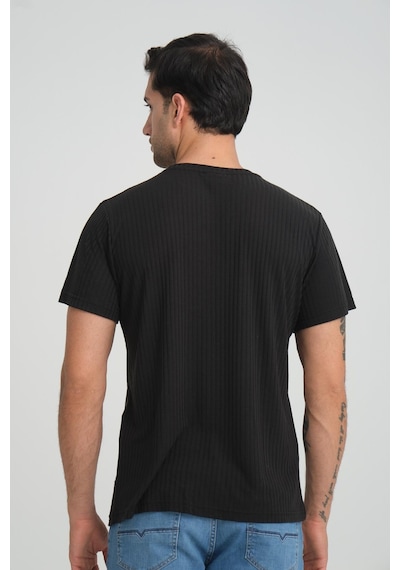 Alexander Gardi Alexandergardı Fitilli Bisiklet Yaka Regular Fit T-shirt E24-083 00 001