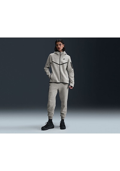 Nike Sportswear Tech Fleece Windrunner Kadın Günlük Polar Ceket Hv6747-063 Gri Renkli