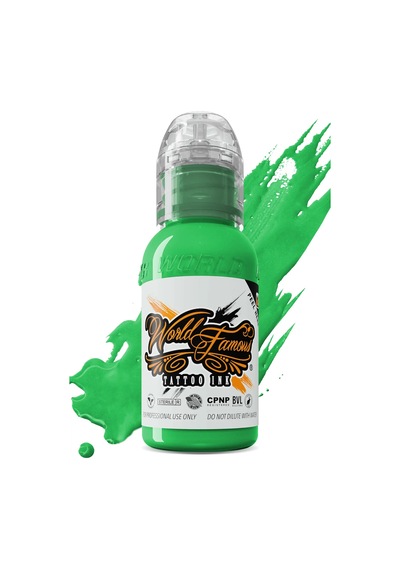World Famous Mint Green Dövme Boyası 30ml Ferah Yeşil Profesyonel Tattoo Ink