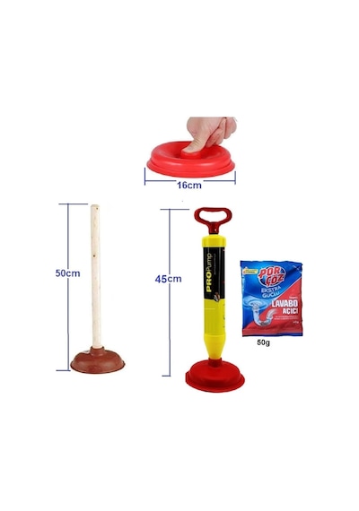 Klozet Sifon Banyo Evye Vakum Pompası Kaucuk Başlık Güçlü Vakum Pompa Küvet Tıkanık Açma Pompa 3lü