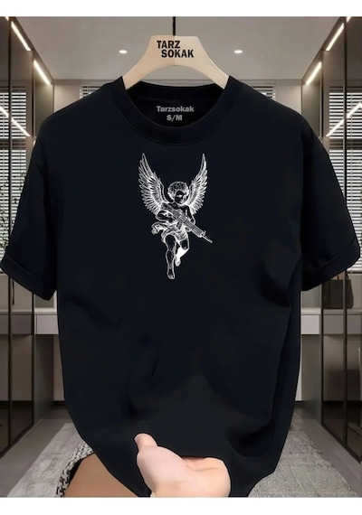 Tarzsokak Unisex Savaş Ve Barış T-shirt Siyah