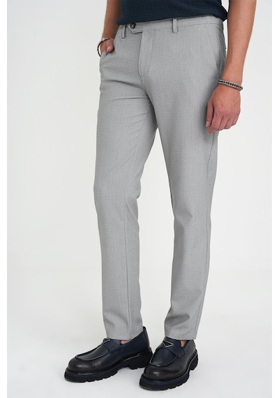 Efor Comfort Fit Beli Lastikli Dokulu Gri Jogger Pantolon P 1192 Gri
