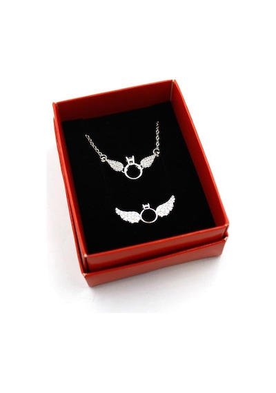 Tektaş Set Kolye - Altın Çok Renkli