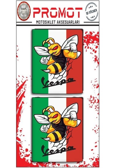 Vespa Damla Logo Sticker 19 Diğer
