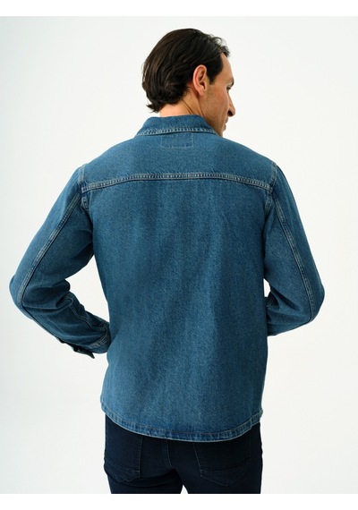 Oversize Fit Erkek Ceket Denim