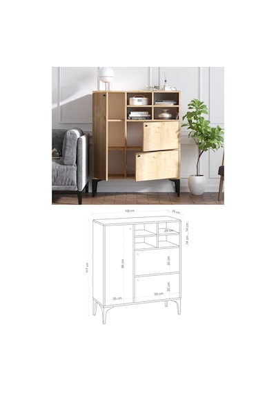 Decormet Ewa Konsol Safir Meşe- Dec-20055 Diğer