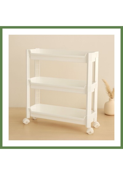 Bezos 3 Katlı Tekerlekli Sepet Organizer Raf Hb006 Çok Renkli