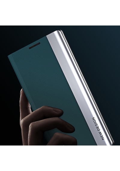 Xiaomi Redmi Note 10s / Poco M5s 4g / Note 10 4g İçin Standlı Pu Deri Kaplamalı Pc Telefon Kılıfı Kabuğu