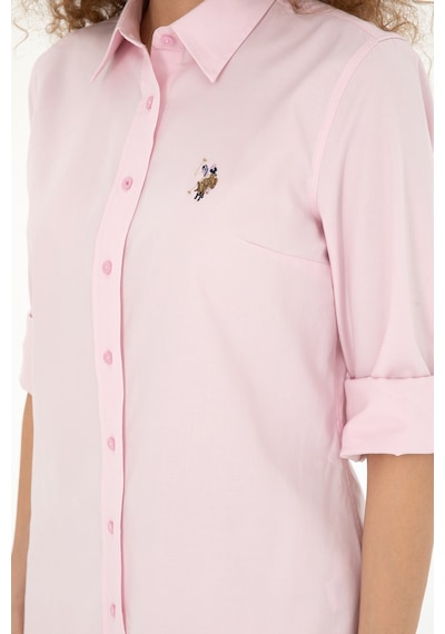 U.s. Polo Assn. Kadın Pembe Gömlek Basic 50283987-vr041 Pembe