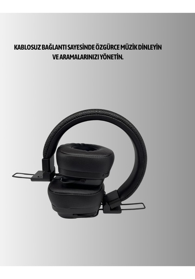 Ergonomik Konforlu Kablosuz Kulak Üstü Bluetooth Kulaklık -