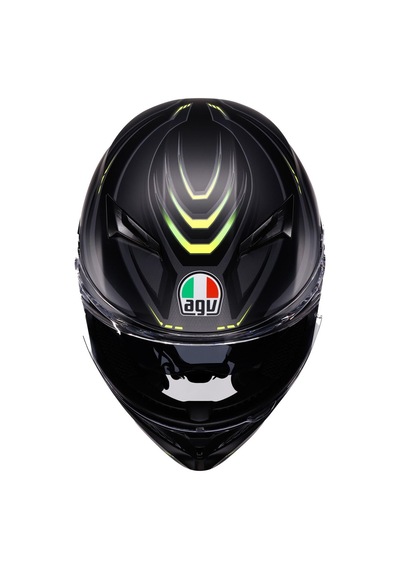 Agv K3 Mplk Syth Kapalı Kask Mat Siyah Sarı