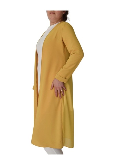 Kadın Sarı Tunik 2 Li Krep Şifon Ms01161 Bgl-St02165