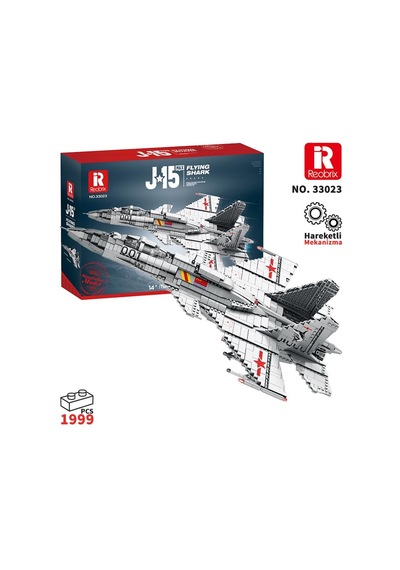 Reobrix 33023 Shenyang J-15 Jet Uçak Yaratıcı Yapı Blok Seti Building Block J-15 Flying Shark -1999parça