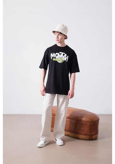 Flood Of Style Unisex Kid Cudi Man Of The Moon 3 Siyah Tshirt