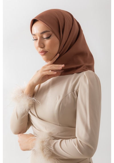 Silk Home Twill Eşarp 11343-52 Kahve