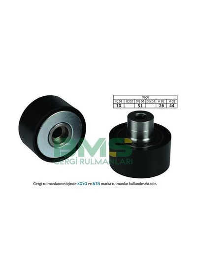 Bms 368 V Kayış Avara Rulmanı P206 Xsara Iı Dv4td 1.4 Hdi Cap 51mm Partner Iı Berlingo Iı Xsara Picasso C3 Dv6 1.6 Hdı 16v Klimasız 5751.90