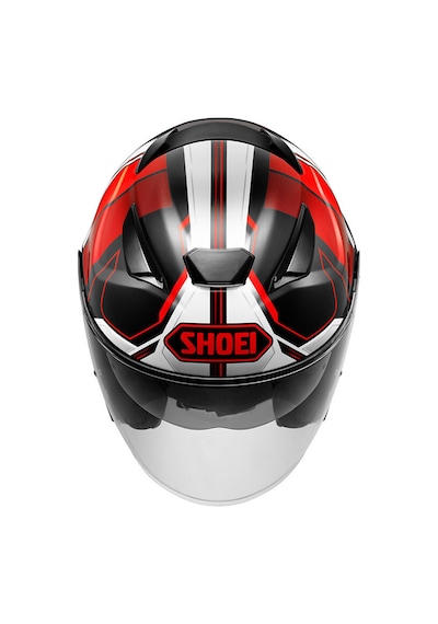 Shoei J-cruise 3 Whizzy Kask Kırmızı - Siyah - Beyaz