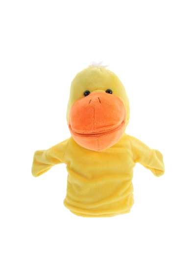 2 Li Fil Ve Ördek Peluş El Kuklası Seti Ağzı Hareket Eden Eğitici Kuklalar Çok Renkli