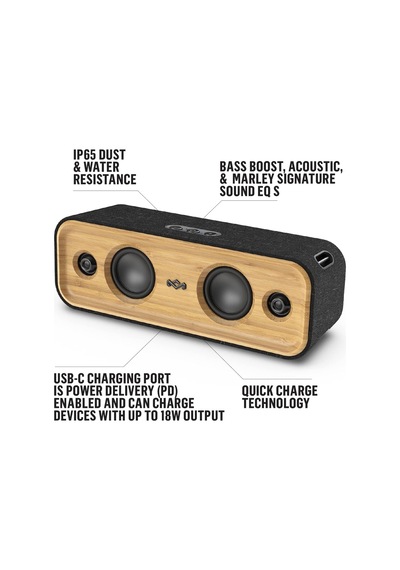 Get Together 2 Taşınabilir Bluetooth Hoparlör, Sürdürülebilir Malzemelerden Üretilmiştir, 20 Saat Çalışma Sü