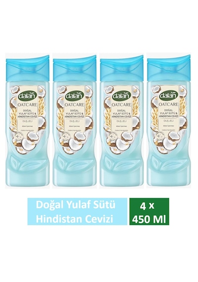 Dalan Duş Jeli Oatcare Yulaf Sütü Ve Hindistan Cevizi 450 Ml X 4 Adet