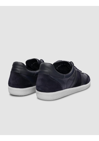 Cabani %100 Hakiki Deri Lacivert Bağcıklı Erkek Sneaker Lacivert