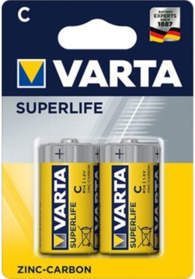 Varta Superlife Çinko / Carbon 2li Orta Boy C 1 Paket