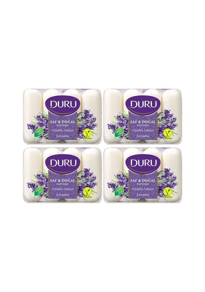 Saf & Doğal Kaynaklı Lavanta 16 Adet Güzellik Sabunu 4x280gr