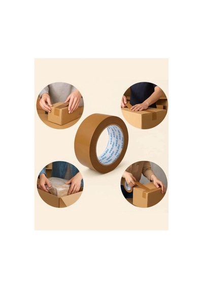 Ambalaj Koli Bandı 6 Adet Kahverengi 45mm 100mt 1