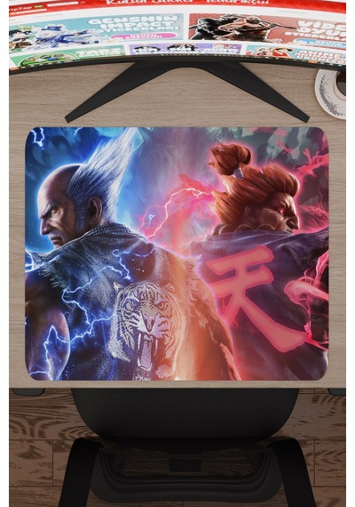 Tekken Kaymaz Dikişli Kauçuk Oyuncu Mousepad V4 - 48x40 Xl Gaming Mouse Pad Fare Altlığı