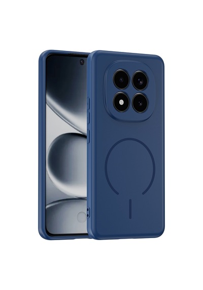 Maks Technology Redmi Note 15 Pro 4g Kılıf M-safe Şarj Özellikli Mkst Meta Kapak - Lacivert