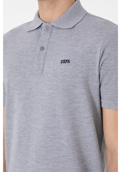 U.S. Polo Assn. Erkek Regular Fit Polo Yaka Gri Melanj Basic Tişört 50306007-VR086 U.S. Polo Assn. Erkek Regular Fit Polo Yaka Gri Melanj Basic Tişört 50306007-VR086