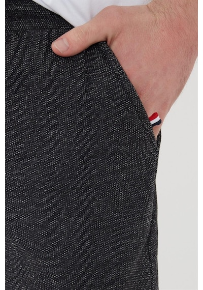 MMetalic Erkek Siyah Içi Polarlı Slim Fit Paça Lastikli Jogger Eşofman Altı 001