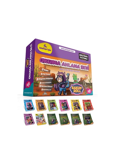 Arı Yayınları 4. Sınıf Rakun Roll 8 Kitap Okuma Anlama 2021-2
