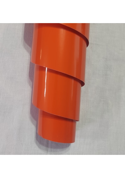 Turuncu Renk Dayanıklı Araç Motor Mobilya Folyosu 126cm X 30 Cm