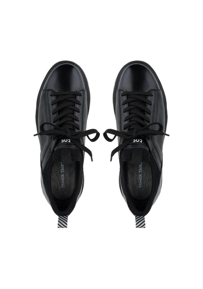 Tamer Tanca Erkek Hakiki Deri Siyah Analin Sneakers & Spor Ayakkabı 381 20550 Erk Ayk Sk24-25 Sıyah Anl Siyah