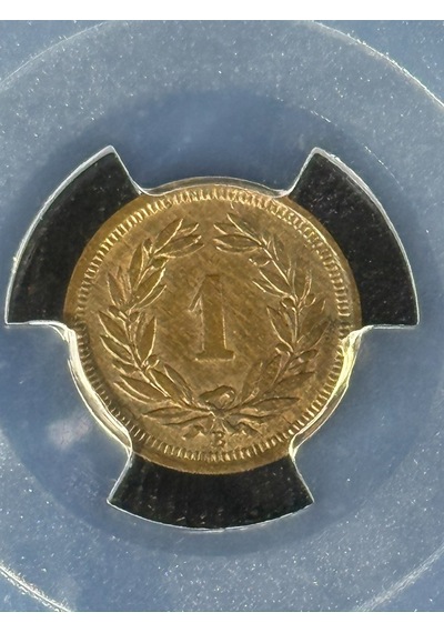 Pcgs Ms62bn 1932 B İsviçre 1rap Sertifikalı Nfc Çipli Özel Koleksiyon Parası