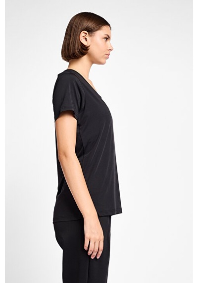 Lescon Kadın Antrenman Kısa Kol T-shirt 25b-2057 Siyah