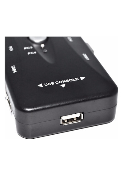 4 Port Usb Kvm Switch 4 Pc Tek Monitör Klavye Mouse Paylaştırıcı Vga Bağlantılı Usb 2.0 Bilgisayar Kontrol Cihazı