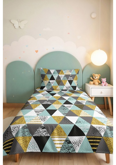 Geometrik Mint Genç Odası Tek Kişilik Pike Takımı - Sarı Gri Modern 160x220 Cm Kapitone Yatak Örtüsü Hafif Seramik Serabı Geometrik Mint Genç Odası Tek Kişilik Pike Takımı - Sarı Gri Modern 160x220 Cm Kapitone Yatak Örtüsü Hafif Seramik Serabı