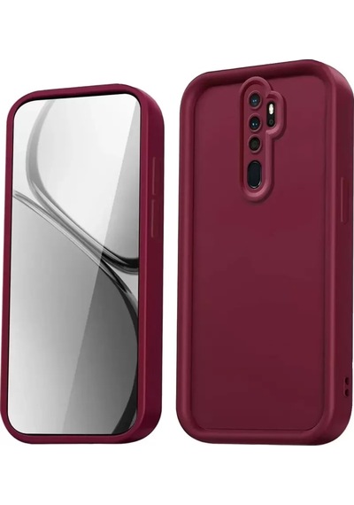Xiaomi Redmi Note 8 Pro Kılıf Viera Silikon - Bordo -