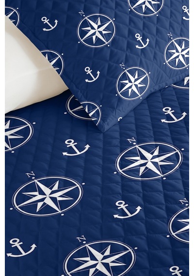Lacivert Marine Genç Odası Tek Kişilik Pike Takımı-pusula Çapa Beyaz 160x220cm Kapitone Yatak Örtüsü Gölge Yosun Sıcaklığı Lacivert Marine Genç Odası Tek Kişilik Pike Takımı-pusula Çapa Beyaz 160x220cm Kapitone Yatak Örtüsü Gölge Yosun Sıcaklığı