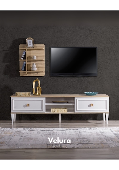 Legna Tv Ünitesi Beyaz - Açık Ceviz