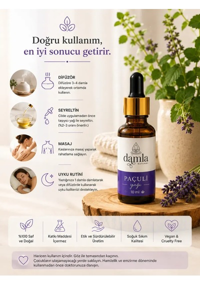 Biodamla Natural Paçuli Yağı 20 Ml