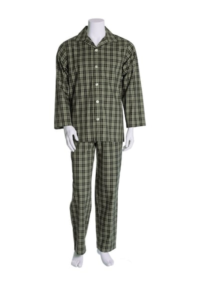 The Don Koyu Yeşil Kareli Poplin Erkek Pijama Takımı