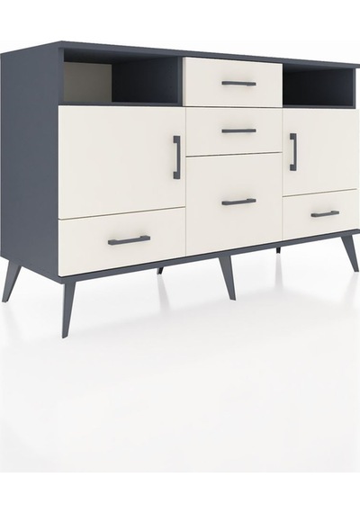 Hyperion Konsol 4 Raflı 5 Çekmeceli 2 Kapaklı 132x44x83 Antrasit-aytaşı Aytaşı Hyperion Konsol 4 Raflı 5 Çekmeceli 2 Kapaklı 132x44x83 Antrasit-aytaşı Aytaşı
