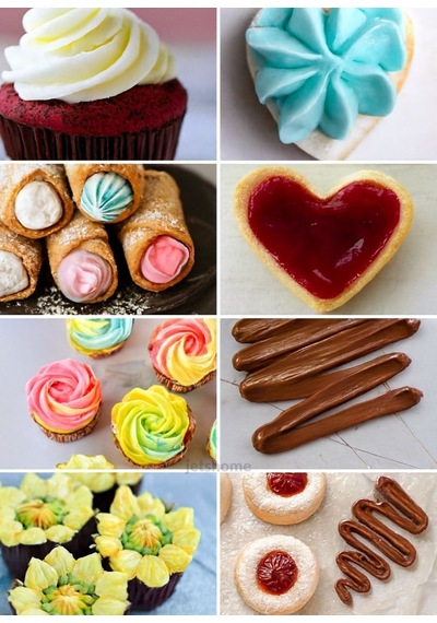 Orta Boy 9 Lu Metal Krema Duy Seti Pasta Duyu Cupcake Ve Kurabiye Krema Duyu Süsleme Metalik Gri