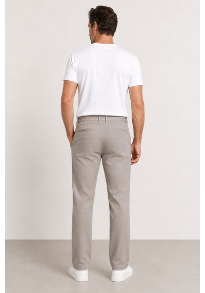 Bihan Store Erkek Modern Klasik Kesim Keten Pantolon 1210-taş