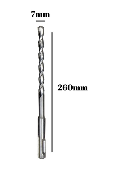 Beton Hilti Ucu Duvar Delme Hilti Delici Matkap Ucu Delici 7mm X 260mm 1 Adet