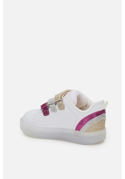 Vicco Sun Işıklı Kız Bebek Beyaz/fuşya Sneaker Beyaz - Fuşya